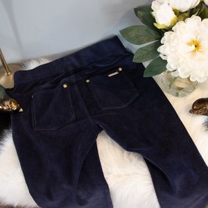 MICHAEL KORS  BLUE STRETCH CORDUROY PANTS